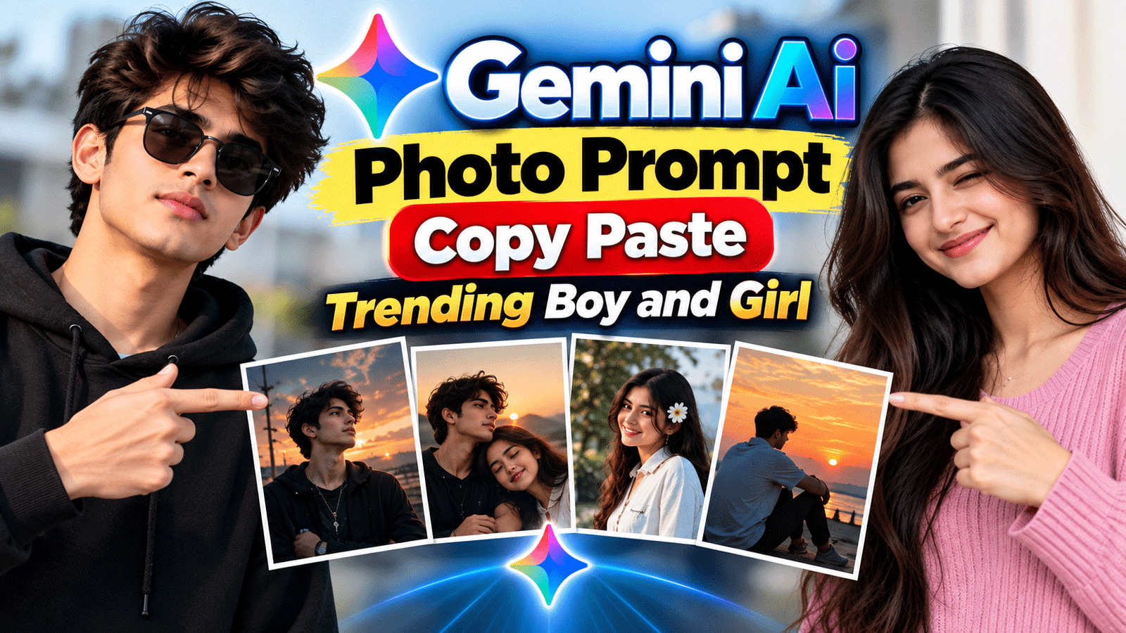 Gemini Ai Photo Prompt Copy Paste Trending Boy and Girl