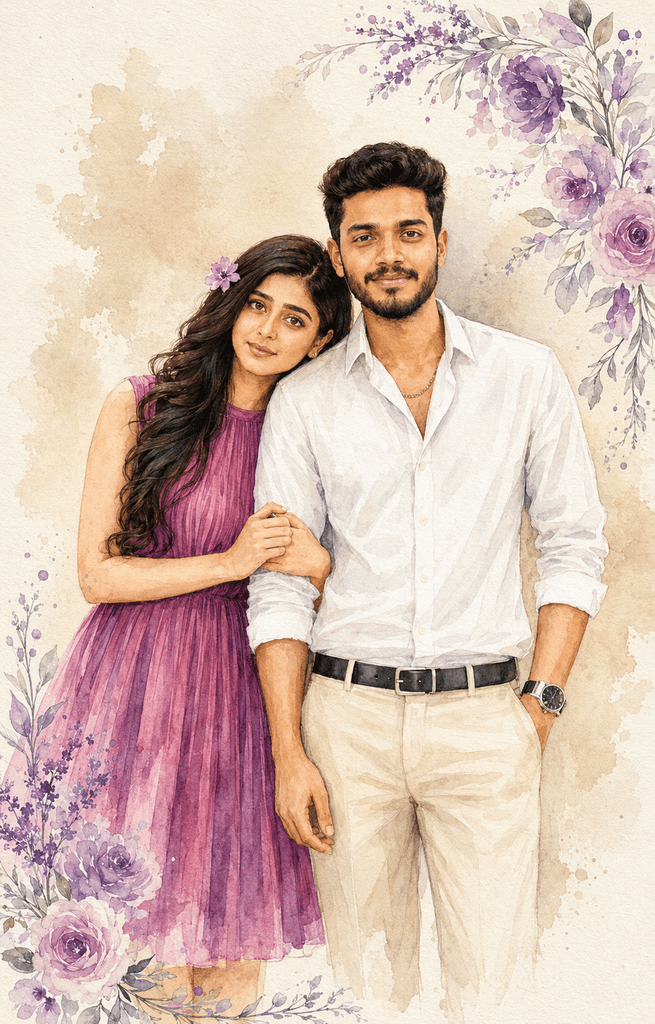 Gemini couple photo prompt text copy and paste