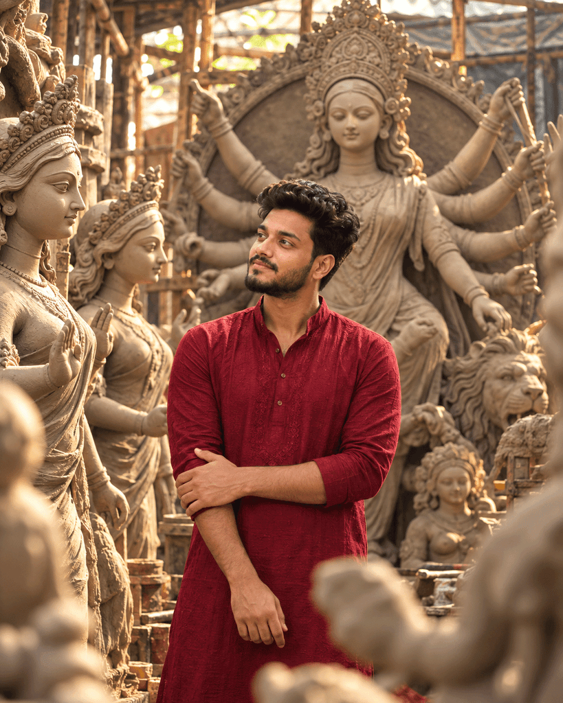 Navratri ai photo editing prompt boy free download