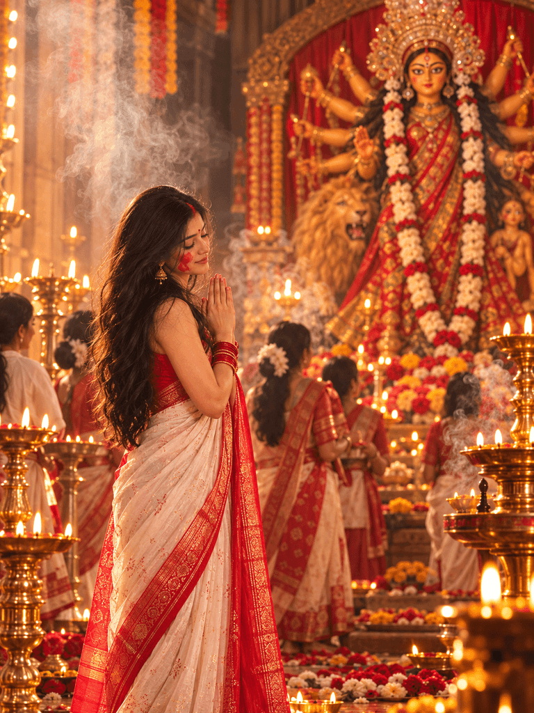 Navratri prompt for girl copy and paste