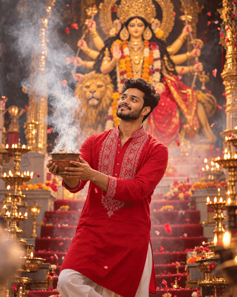 google gemini ai navratri prompts boy
