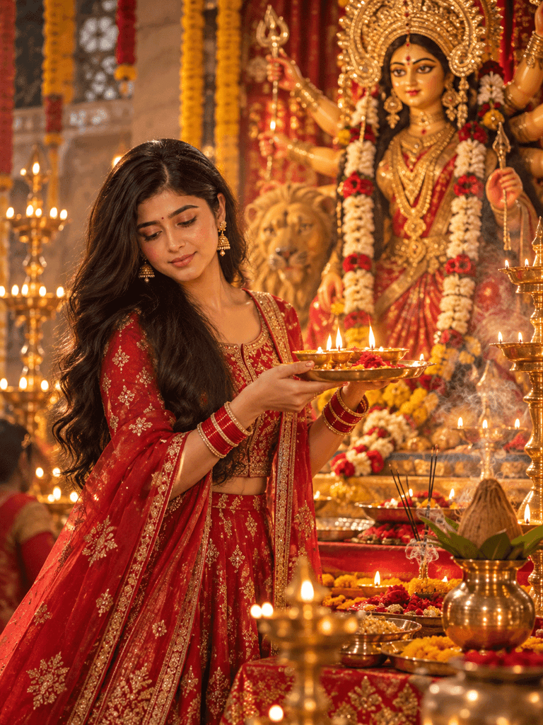 Navratri Prompt for Girl