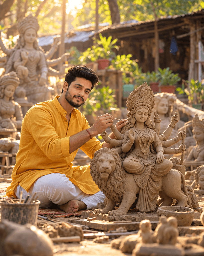 gemini ai photo prompt copy paste navratri look boy